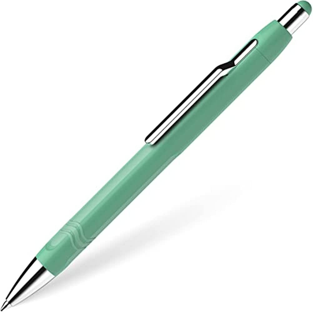Schneider 138614 Epsilon Retractable Ballpoint Pen (Stroke Width XB, Ink Colour: Blue, Permanent Refill) Mint Green