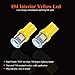 YM E-Bright 20-Pack 194 Led Bulb Amber, T10 194 168 2825 W5W 5 SMD 5050 LED Bulb for Car Interior Lights Wedge License Plate Light Instrument Lamp Dome Reading Light Trunk Interior Lamp, DC-12V
