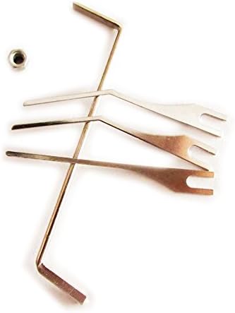 4 puntas para pistola Klom Lock Pick, puntas de pistola de escoba accesorios