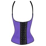 EKouaer Women's Latex Sport Girdle Waist Training Corset Waist Shaper Faja Vest