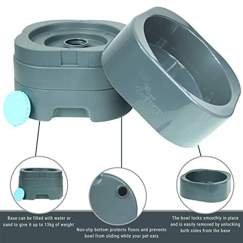 PET WEIGHTER Elevated Dog Bowls for Large Dogs and Cats, Heavy Dog Bowl