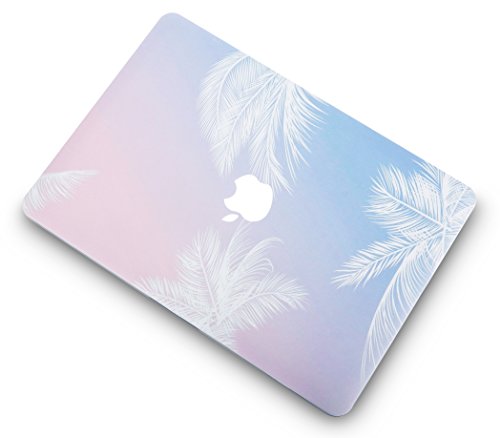 KEC Laptop Case for Old MacBook Pro 15" Retina (-2015) Plastic Case hard Shell Cover A1398 (Blue Feather) - Thumbnail 5