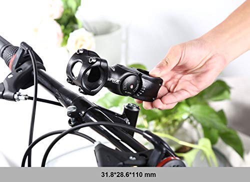 Lightbeam MTB BMX Road Bike 31.8mm 90mm 0-60 Degree Adjustable Bicycle Handlebar Riser Extender Bike Stem Riser Head Up Adapter Aluminum Alloy