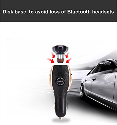 Ayayasky Bluetooth Earphone Dual USB Super Fast Car Charger (White) - Thumbnail 6