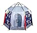 UTEX Automatic Instant 66 inches 6 Kids Play Tent for Indoor or Outdoor Fun,Kids Beach Tent Sun Shelter with Zippered Mesh Front, Camping Playhouse Indoor Playground (Space Module)