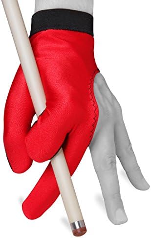 Fortuna Billiard EquipmentBilliard Pool Cue Glove by Fortuna - Classic Two-Colored - for Left Hand - Red/Black