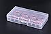 Mini Skater 3.52 ×1.8 ×0.55 Inch High Transparency Visible Plastic Box Small Size Clear Storage Case with Lid Use for Organizing Small Parts,Cotton Swab,Ornaments (4 Pcs)