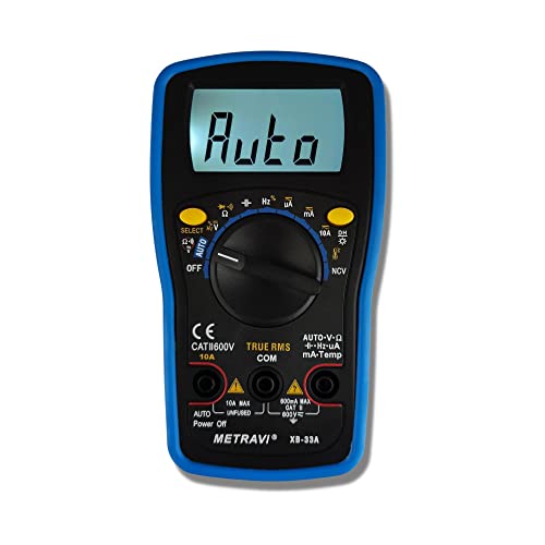 Metravi XB33A Fully Autoranging Digital TRMS Multimeter with NCV and