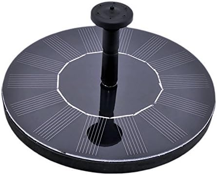WERSHOW Solar-power Fountain Brushless Pump Plants Watering Kit Set with 1.4W Monocrystalline Solar Panel for Bird Bath Garden Pond Energy-saving Environmental-friendly Universal(1.4W Circle)