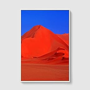 Framed Canvas Home Artwork Decoration Desert Canvas Wall Art for Living Room, Bedroom - 16x24 inches