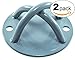 2 Pack - Suspension Strap Trainer Mount Anchor Bracket Hook - Wall & Ceiling - Crossfit Olympic Gymnastic Rings, Aerial Yoga Swing & Hammock, Resistance Band, Battle Rope – Autism & Therapy Swings