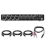 Behringer U-PHORIA (UMC404HD) Audiophile 2x4, 24bit/192kHz USB Audio/MIDI Interface w/ Pro DJ Bundle Includes, 1/8" TRS Male to Two 1/4" TS Male Cable & 3-Pack Premier Series XLR Male To Female Cable