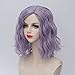Lolita Multicolor 35cm Short Wavy Halloween Cosplay Wigs+Cap