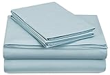 Pinzon 300-Thread-Count Percale Sheet Set - Queen, Spa Blue