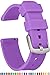 GadgetWraps Silicone Watch Band Strap with Quick Release Pins Compatible with Gizmo Watch, Samsung, Pebble Pastel Purple, 20mm Quick Release