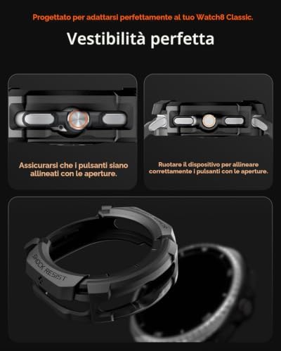 Cover Rugged Armor per Galaxy Watch 8 Classic 46mm (2025)