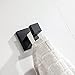 TURS SUS 304 Stainless Steel Bath Coat Hook Single Towel/Robe Clothes Hook for Bath Kitchen Garage Heavy Duty Contemporary Hotel Style Wall Mounted, Black