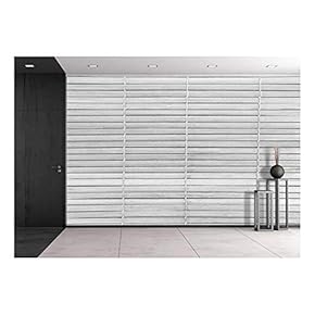 White Natural Bamboo Mat Seamless Background and Texture - Removable Wall Mural | Self-Adhesive Large Wallpaper - 66x96 inches