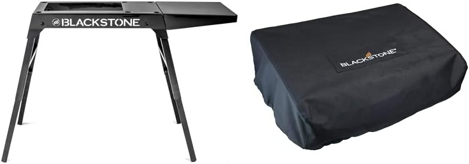 Blackstone 5013 Universal Griddle Stand, Size 17"/22" Leg Side Shelf is Made to fit Either The 17" or 22" Table Top, Black & 1724 Cover, Black : Garden & Outdoor