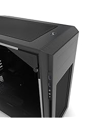 Phanteks enthoo Pro M ph-es515ptg _ _ _ _ _ _ _ _ _ _ BK, Vidrio Templado ventana, plástico y acero negro cepillado Mid Tower ATX Chasis