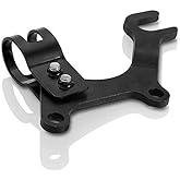 Auto-plaza MTB Diameter 1-1/4'' Disc Brake Bracket Converter Frame Adapter Mounting Holder Adjustable Disc Bicycle Brake Adapter Bracket with Bicycle Seatposts Clamp Frame Adaptor Mount