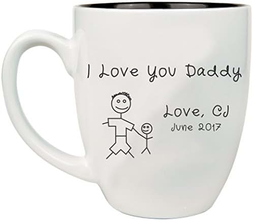 Amazon.com: Engraved Father's Day Coffee Mug, Personalized 16 oz
