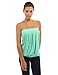 PattyBoutik Women Pleated Tube Top (Mint Green X-Large)
