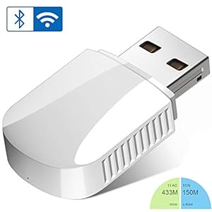 2019全新の2-in-1USBアダプタ、2.4G/5Gデュアルバンド600M 無線LAN 子機