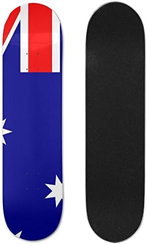 Australia Flag Vogue Double Warped Skateboard Deluxe Longboard Skate Boards