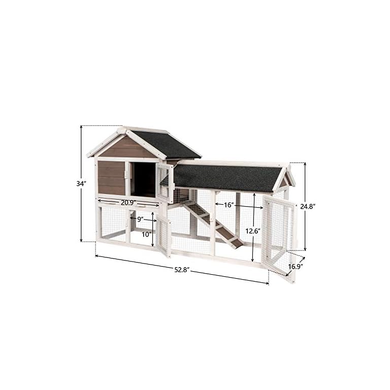 kinpaw outdoor rabbit hutch
