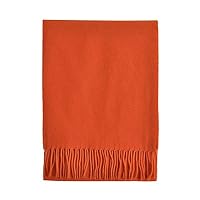 TOUTACOO, Unisex Woollen Scarf - Made in France .Orange