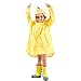 zlimigx Raincoat for Kids Rain Jacket Cute Dinosaur for Boys for Girls[M Size] Yellow
