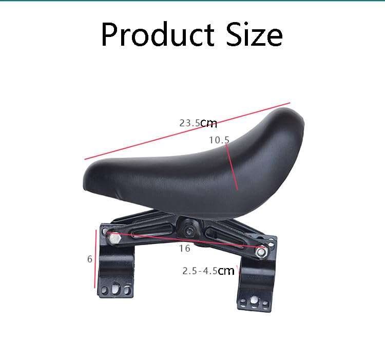 TERRIFI Kids Bike Seat with Handlebar, Detachable Front Mounted Bicycle Seat for Kids, Handlebars & Foot Pedals Set, Toddler Bike Seat Attachment for Adult Bike, Suitable for MTB and City Bicycles