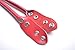 Wento Pair 0.4'' Wide 21.6 Inch Handbag Handles,Genuine Leather Handles,Cowhide Leather Strap for Handbag,Cowhide Leather Handbag Handles, WT09 (G Red)