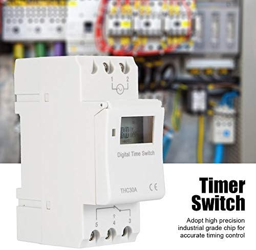 Time Switch, THC 30A Non-programmable Electronic time Control Switch for DIN Rail (220V) - Image 4