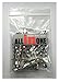 50pcs 55mm Silver Tone Bobby Pins Hair Clips with Glue On Flat Pads for DIY