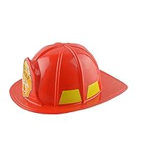 loinhgeo Simulation Fireman Chief Safety Helmet Firefighter Hat Cap Kids Durable Party Supply 1