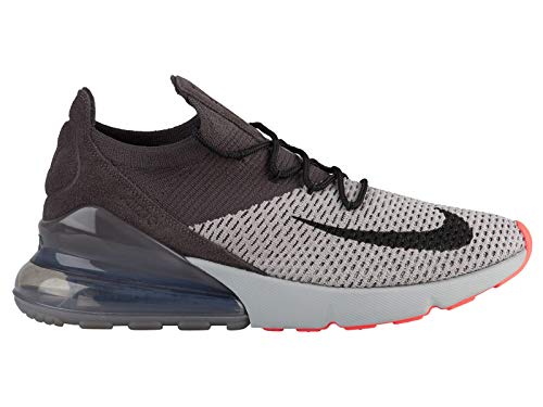 Nike Air Max 270 Flyknit - Men's Atmosphere Grey/Hyper Punch/Thunder Grey Nylon Training Shoes 12 D(M) US