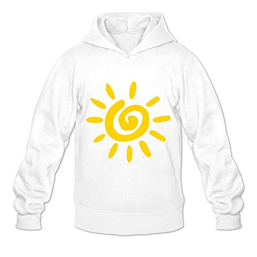 Tavil Sunshine 100% Cotton Hoodies For Boyfriend White Size XX-Large