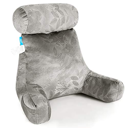 ZOEMO Bed Rest Reading Pillow, Big Bedrest Pillows with Arm Rests and