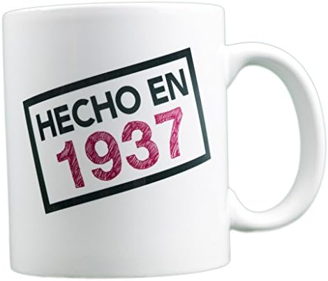 EverMug Hecho en 1937 - 80th Birthday Gift Mug - 11 oz. White Coffee Mug