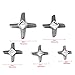 Cross-Shaped Professional Stainless Steel Kitchen Food Meat Grinder Blade Mincers Knife Cutter Replacement for Grinders(#10)