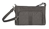 Travelon Anti-Theft Signature E/W Slim Shoulder Bag,  Truffle, One Size