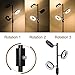 SUNLLIPE 3 Light Floor Lamp, Tree Floor Lamp Adjustable, 60 Inch 21W Modern Sturdy Standing Lamp Uplight for Living Room, Bedroom and Office-Jet Black