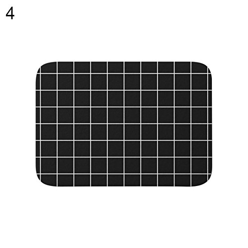 yanQxIzbiu Super Soft Indoor Rugs Living Room Carpets Moon Lion Grid Pattern Bathroom Kitchen Door Anti-Slip Floor Mat Rugs Carpet Pad - 4#
