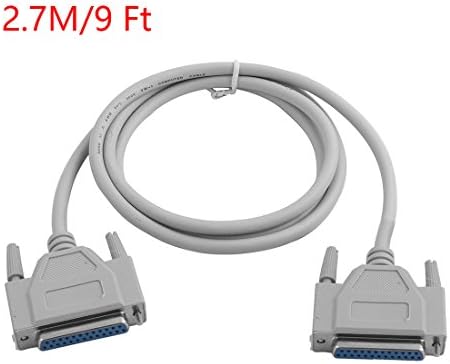 Yohii 25 pin DB25 4.6 Feet Male to Memale M/M Serial Port Extension Cable Suit for Prarallel Printer, PDA,Scanner and Modem