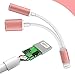 8-Pin Lightning to 3.5mm Headphone Adapter, Lightning to 3.5mm Audio Jack Adapter and Lightning Charging Port for iPhone 7, iPhone 7 Plus (Rose Gold)