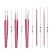 Blackhead Remover Needles Tweezers Acne Stick Pimple Spots Blemish Comedone Extractor Removal Tool Kit Stainless Steel Facial Cleaning Skin Care Dental Tool with Metal Case by BUVE