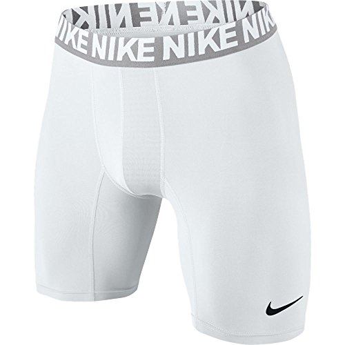 Nike Men's Baselayer Shorts, White/Matte Silver/White/Black, X-Large