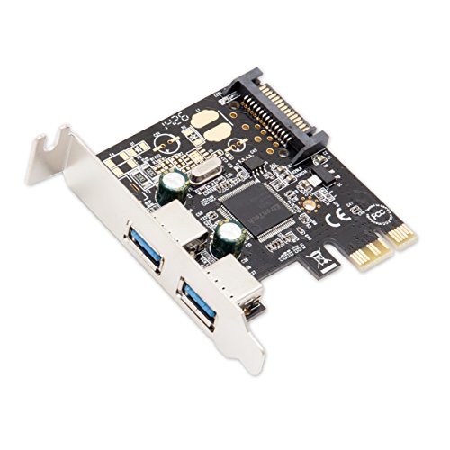 I/O Crest 2 Port USB 3.0 PCIe 2.0 x1 Card Components SD-PEX20158
